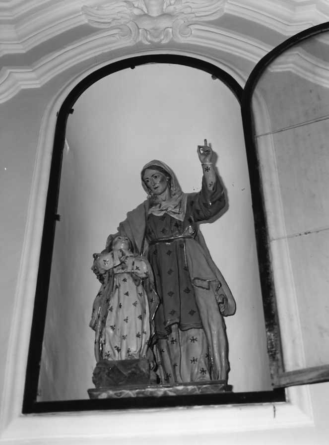 Maria Vergine bambina e Sant'Anna (scultura) - bottega campana (sec. XVIII)