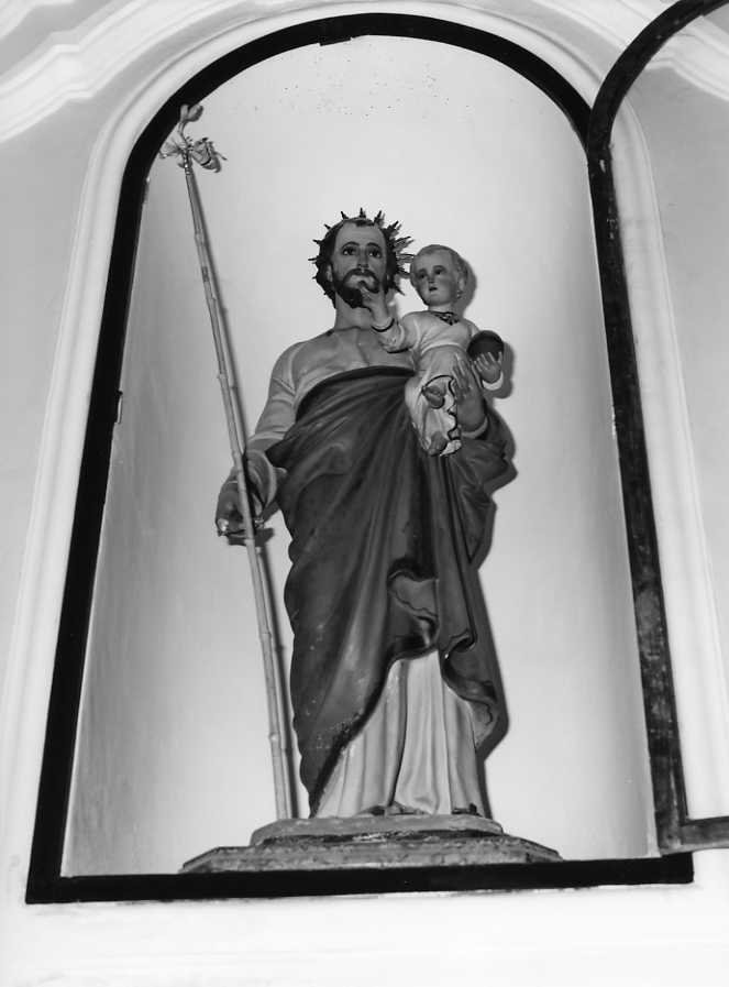 San Giuseppe e Gesù Bambino (scultura) - bottega campana (sec. XIX)