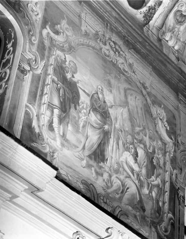 Mosè fa scaturire l'acqua dalla roccia (dipinto) di Giaquinto Tommaso (sec. XVIII)
