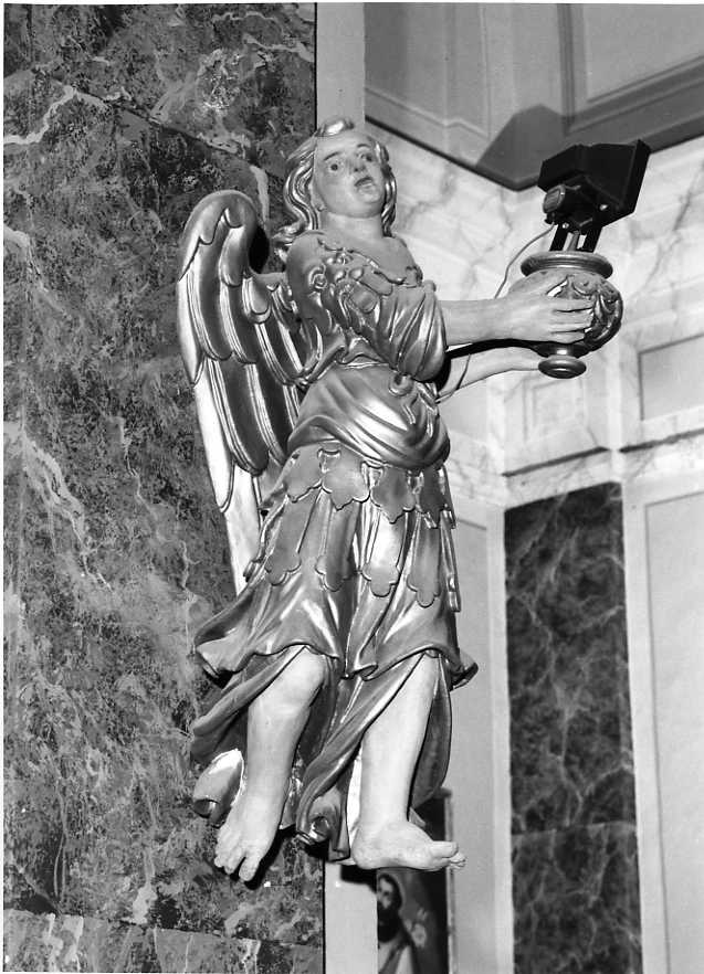 angelo reggicandelabro (candelabro) - bottega campana (sec. XVIII)