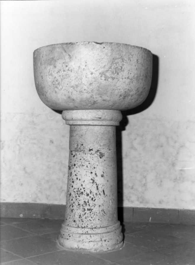 fonte battesimale - bottega campana (sec. XIX)