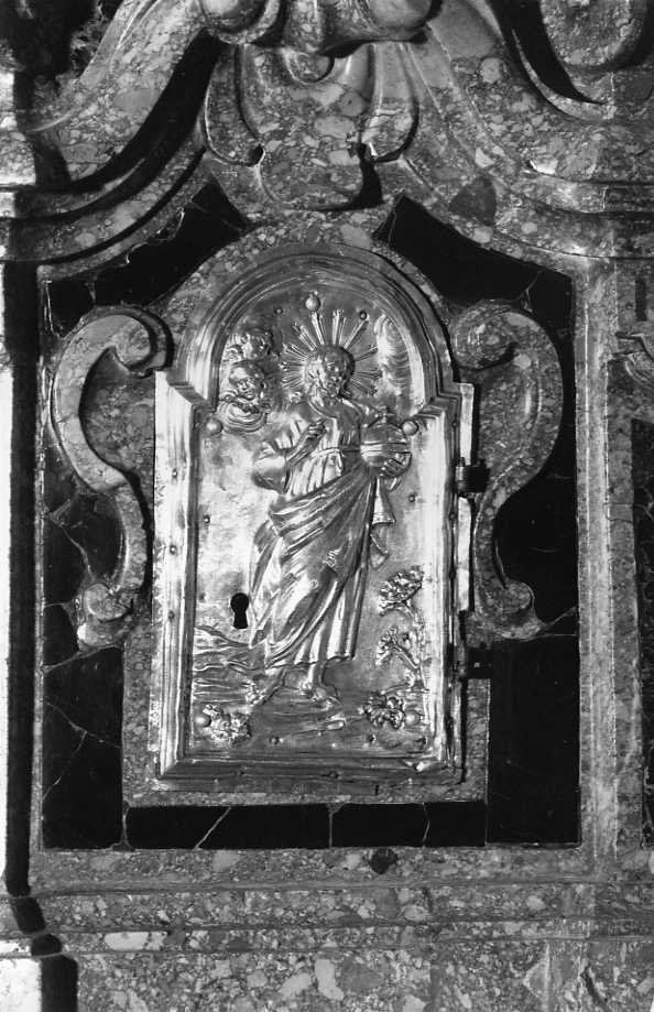 Cristo Salvatore (sportello di tabernacolo) - bottega napoletana (sec. XVIII)