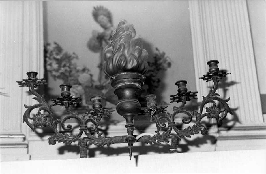 candeliere da parete, serie - bottega campana (seconda metà sec. XVIII)