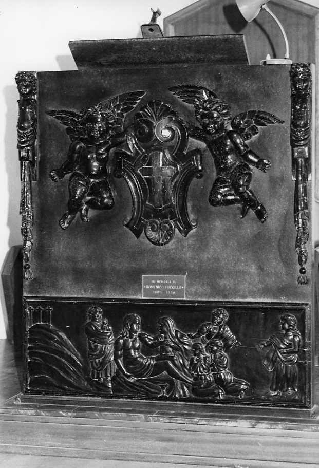 pulpito, frammento - bottega campana (sec. XVII)