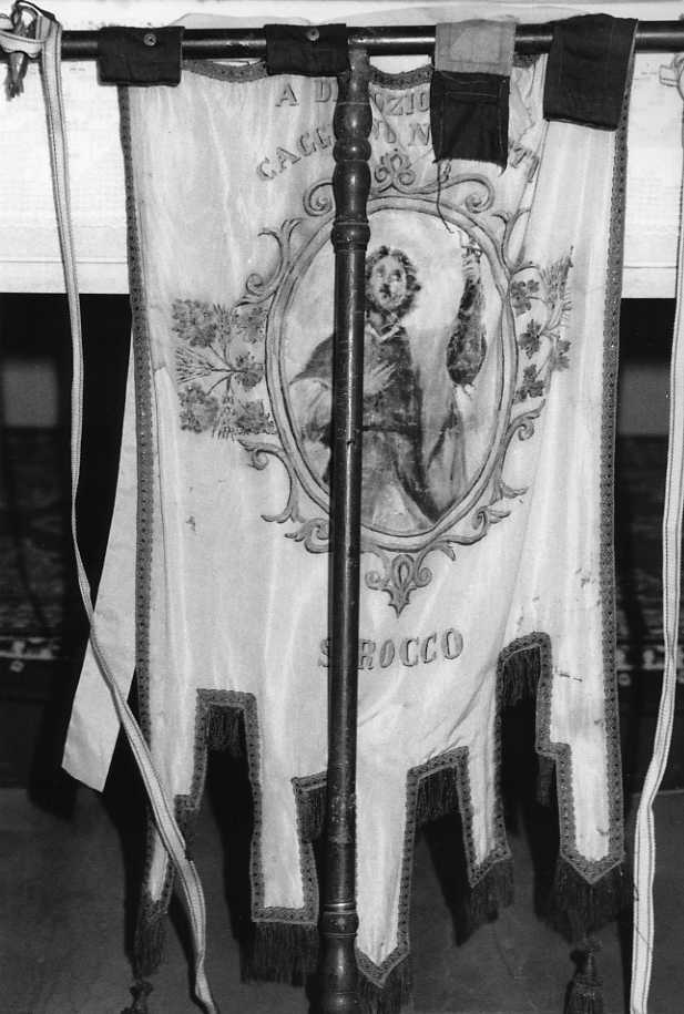 San Rocco (stendardo processionale) - bottega campana (inizio sec. XX)