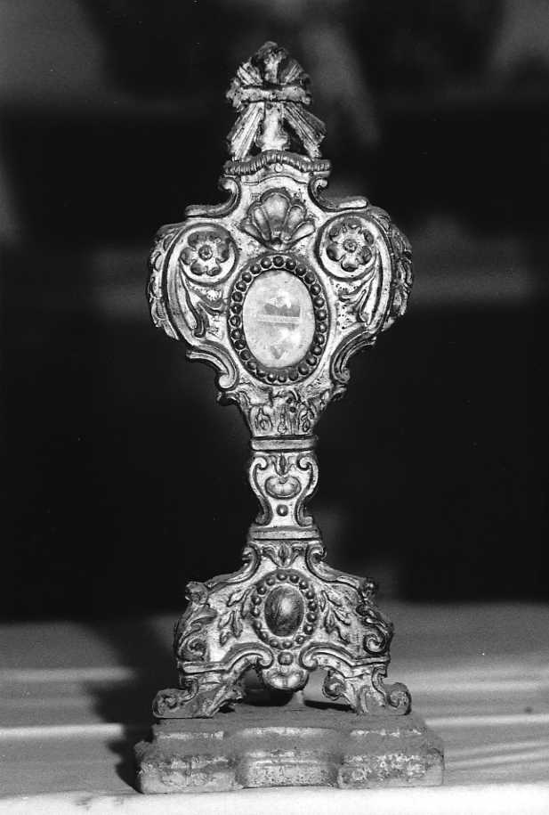 reliquiario - a ostensorio, serie - bottega campana (sec. XVIII)