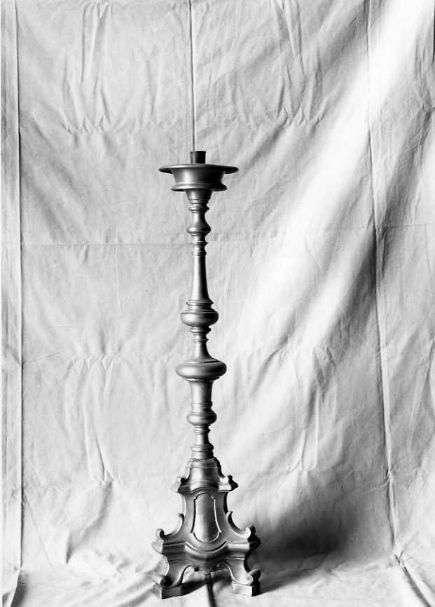 candeliere, coppia - bottega campana (sec. XIX)
