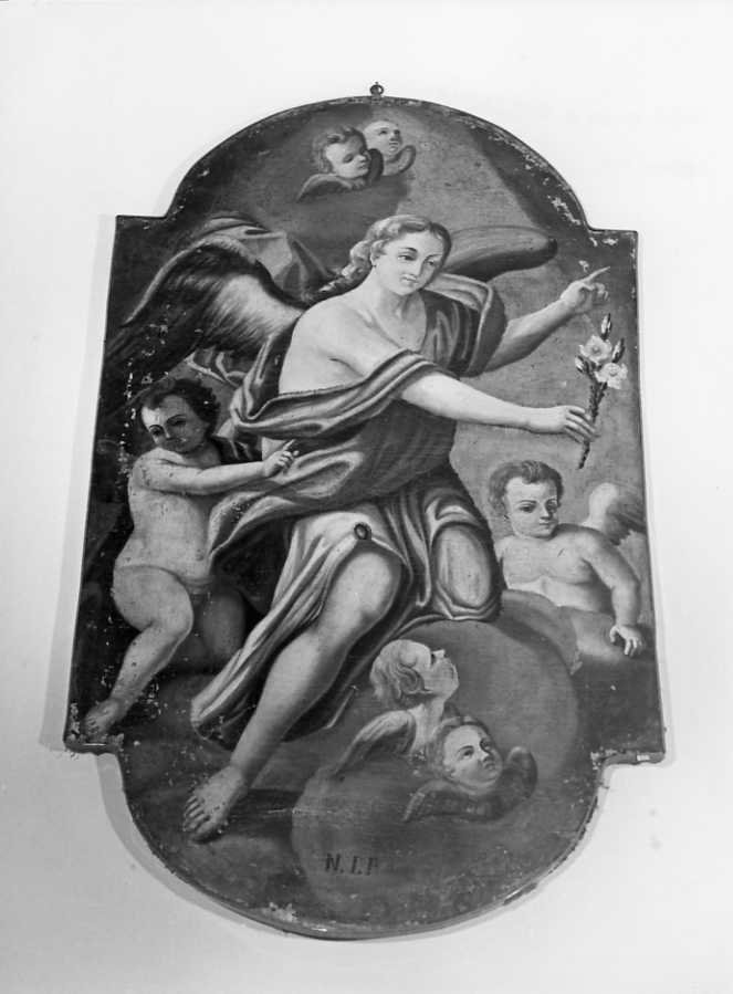 angelo annunciante (dipinto) - ambito campano (sec. XVIII)