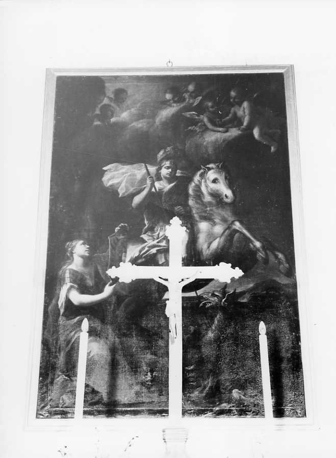 San Giorgio e la principessa (dipinto) di Criscuolo Nicola (prima metà sec. XVIII)