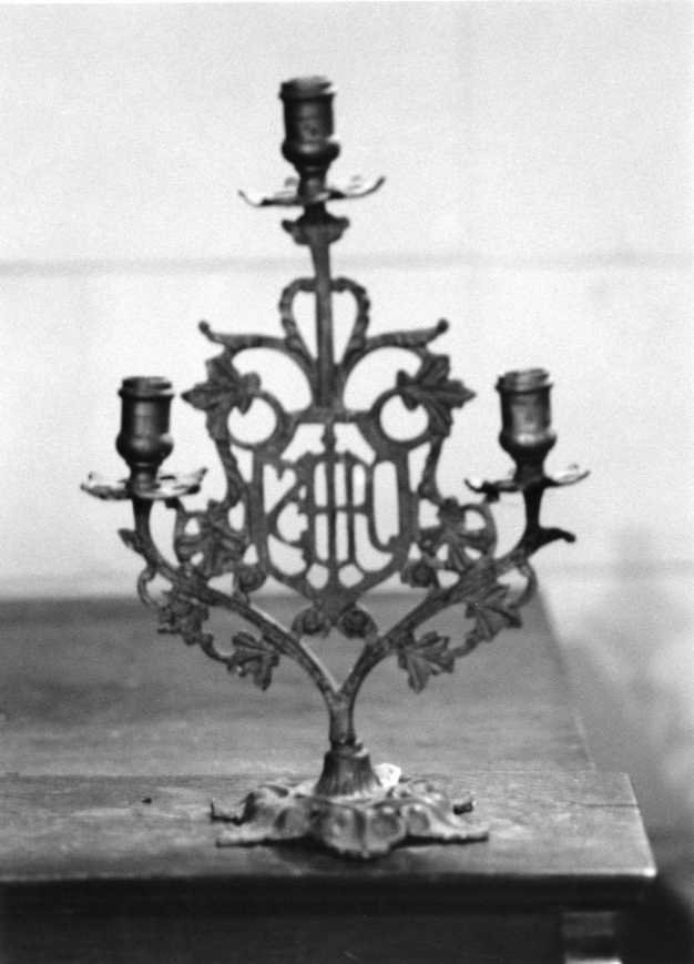 candelabro - bottega campana (fine sec. XIX)