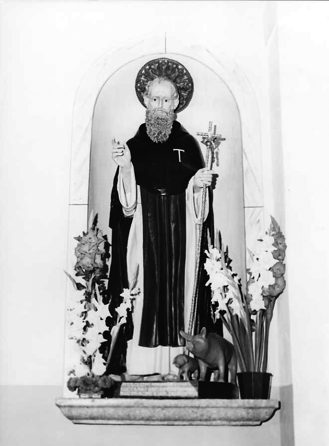 Sant'Antonio Abate (statua) - bottega napoletana (sec. XX)