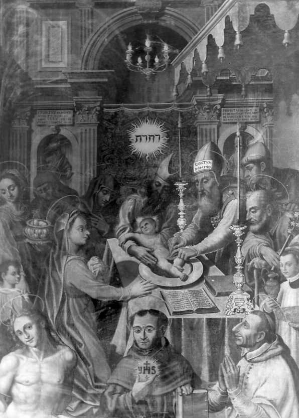 circoncisione di Gesù Bambino (dipinto) - ambito campano (sec. XVII)