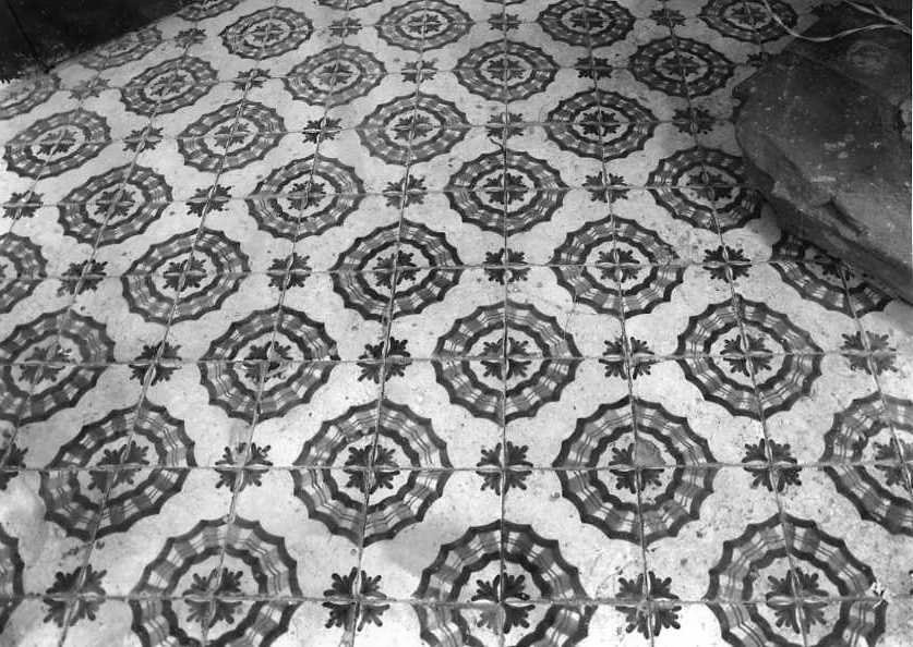 pavimento a mattonelle - bottega campana (sec. XIX)