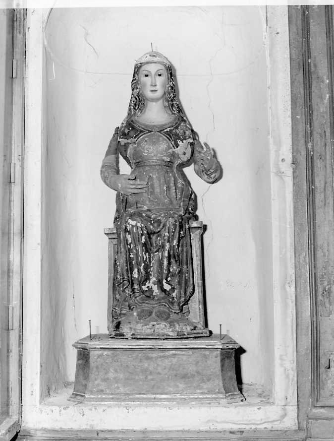 Madonna in trono (statua) - bottega campana (sec. XVIII)