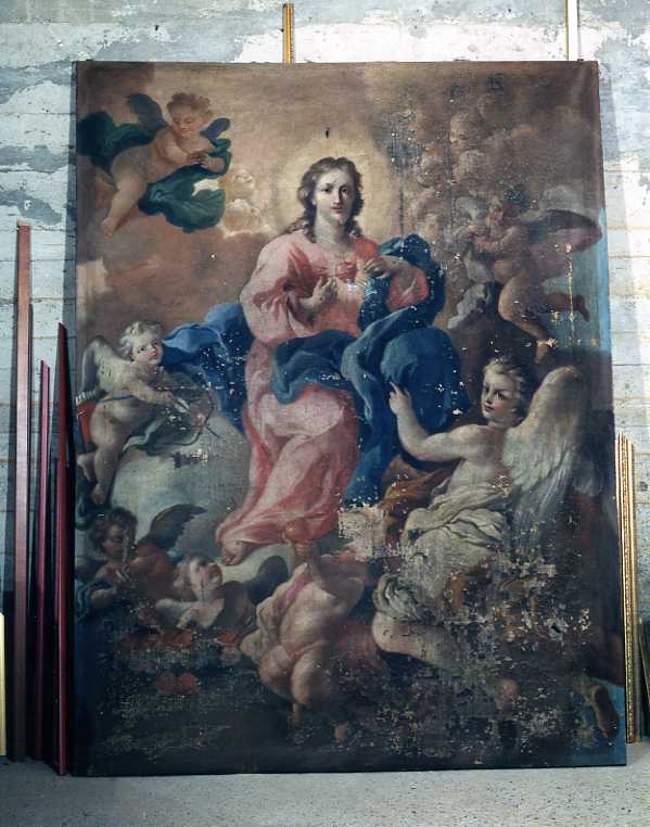 ascensione di Cristo (dipinto) di D'Onofrio Luca Antonio (metà sec. XVIII)