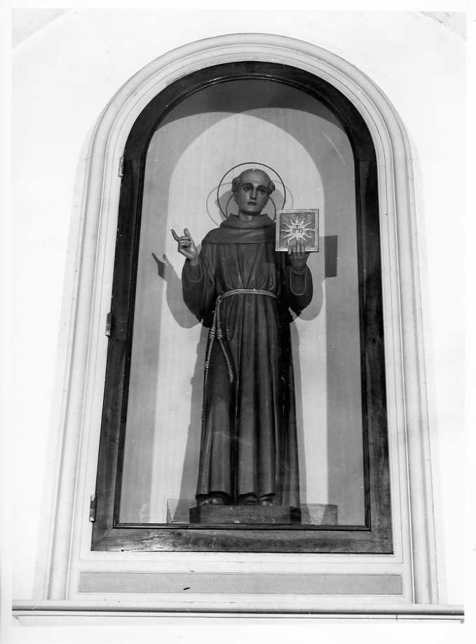 San Bernardino (statua) - bottega campana (prima metà sec. XX)
