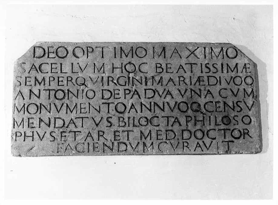 iscrizione (lastra) - bottega campana (sec. XVIII)