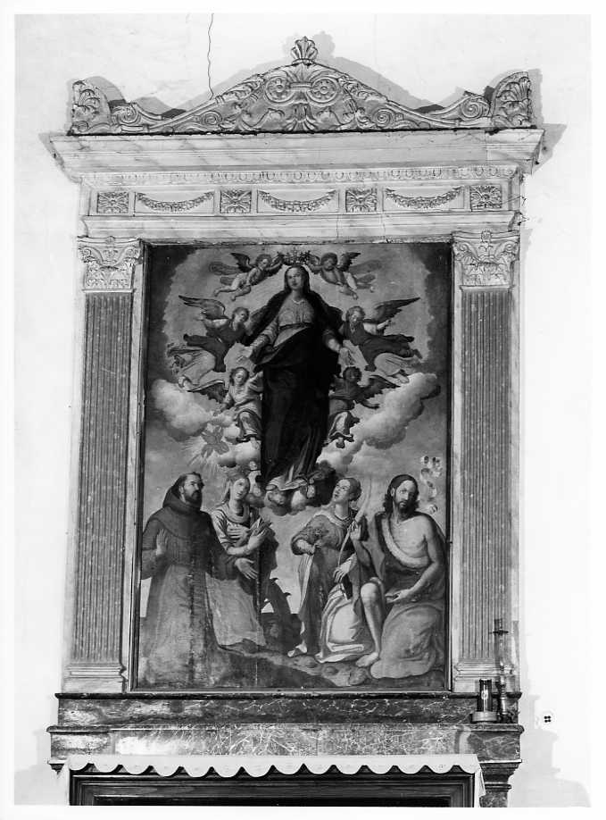 mostra architettonica d'altare - bottega campana (sec. XIX)