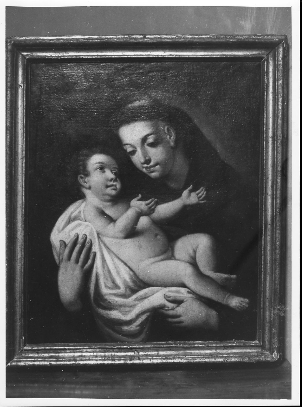 Sant'Antonio da Padova con il bambino (dipinto) - ambito campano (sec. XVII)