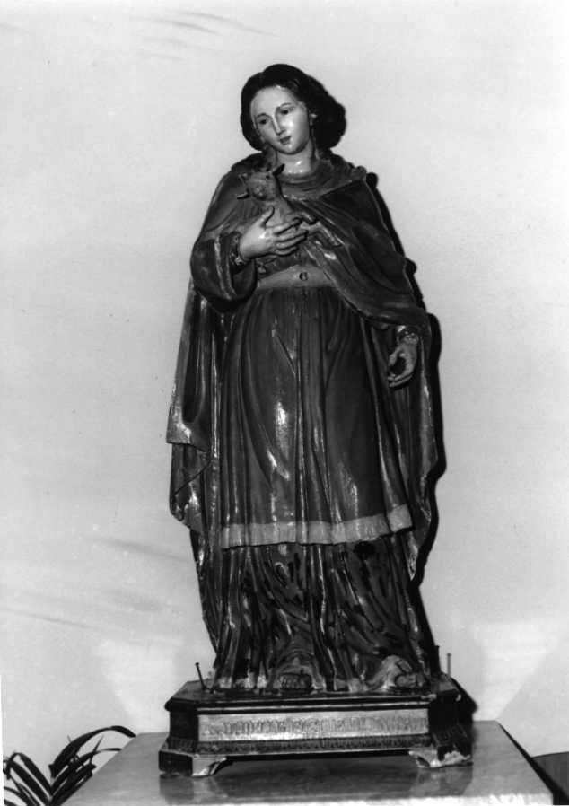 Sant'Agnese (statua) - bottega napoletana (sec. XIX)