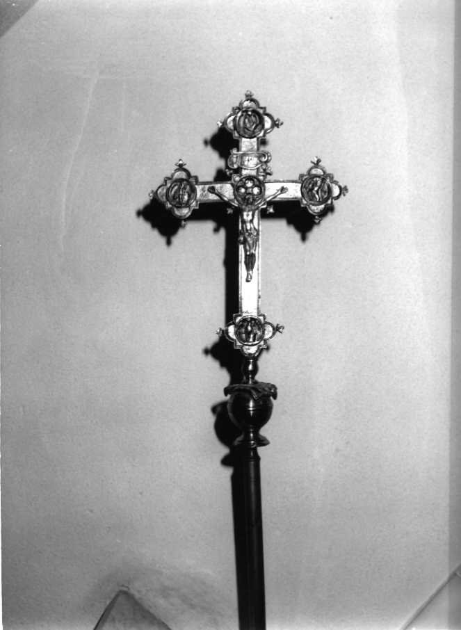 Cristo crocifisso (croce processionale) - bottega campana (sec. XIX)