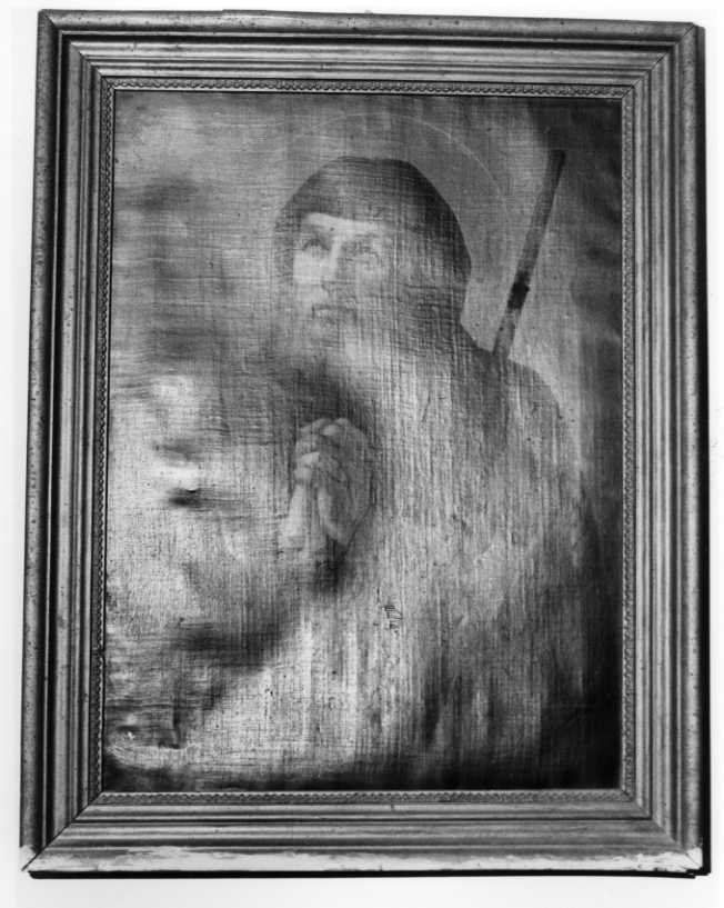 figura maschile che prega (dipinto) - ambito campano (sec. XVIII)