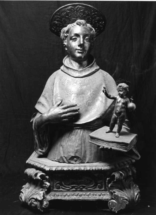 Sant'Antonio da Padova con il bambino (busto) - bottega napoletana (sec. XVII)