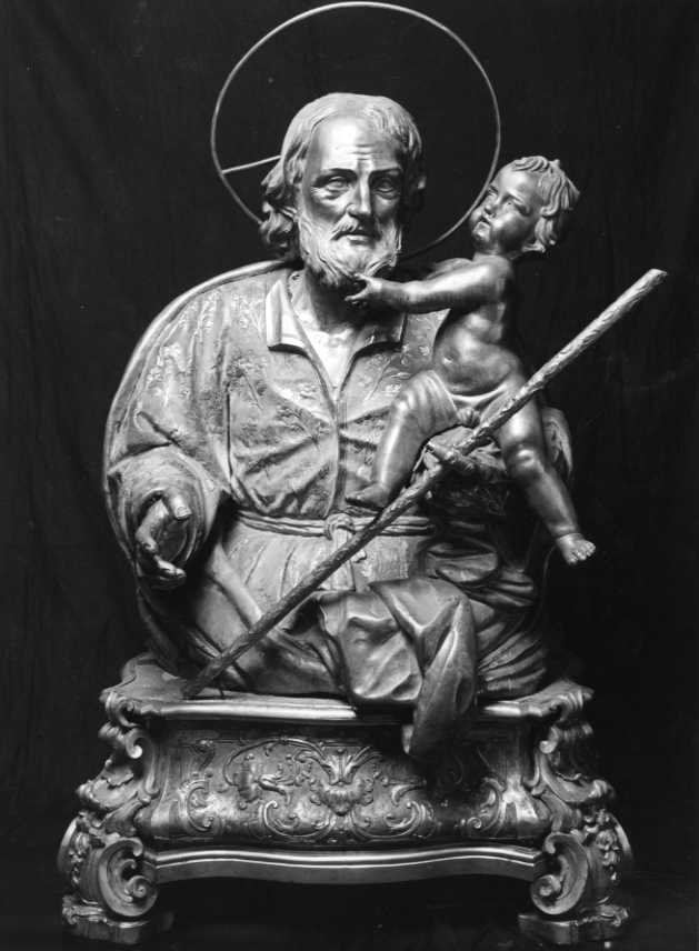 San Giuseppe e Gesù Bambino (busto) - bottega napoletana (sec. XVIII)