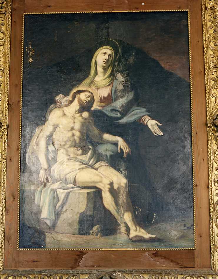 PIETA Probabilmente italiano, XVII-XVIII sec. Legno, pla…