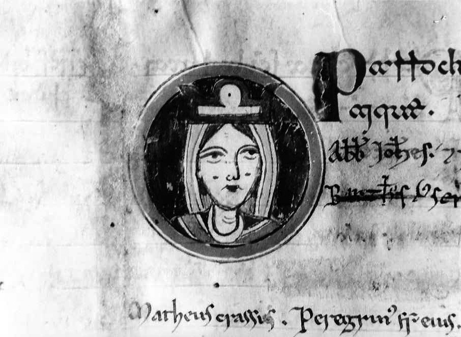 Madonna (miniatura) - ambito cassinese (fine sec. XII)