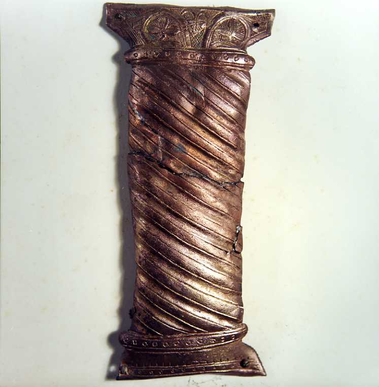 colonna (placchetta, elemento d'insieme) - produzione Italia meridionale (secondo quarto sec. XIV)