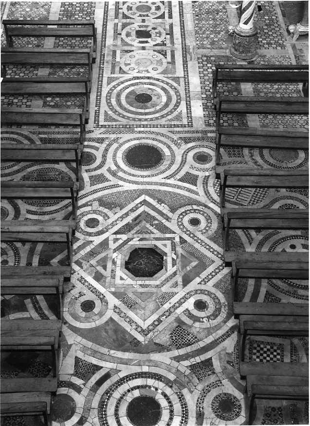 motivi decorativi geometrici (pavimento cosmatesco) - bottega campana (sec. XIII)