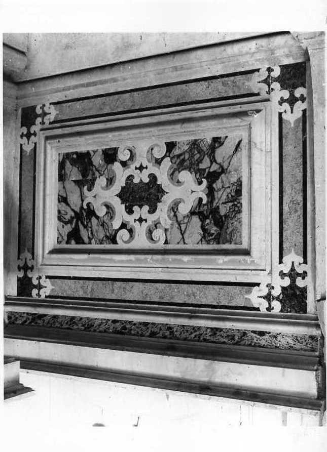 decorazione a intarsio, elemento d'insieme - bottega campana (sec. XVIII)