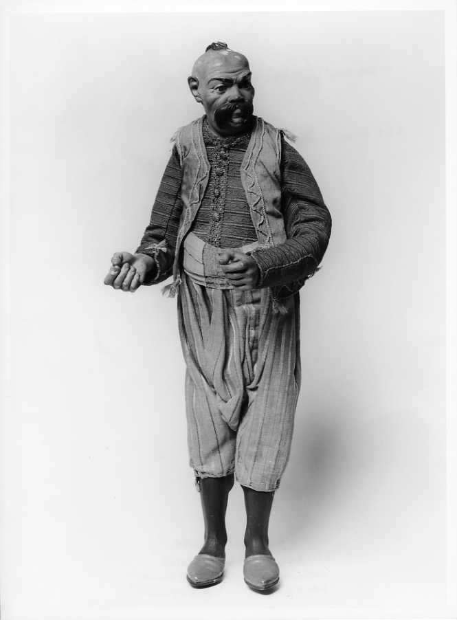 uomo orientale (statuetta di presepio) - bottega napoletana (sec. XVIII)