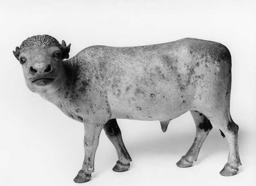 bufalo (statuetta di presepio) di Vassallo Nicola (sec. XVIII)