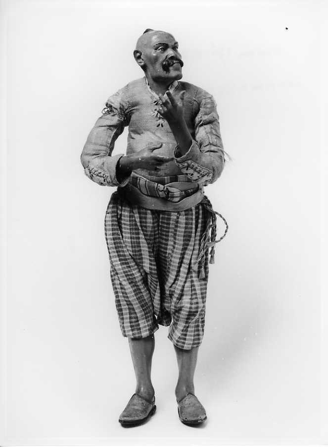 uomo orientale (statuetta di presepio) - bottega napoletana (seconda metà sec. XVIII)