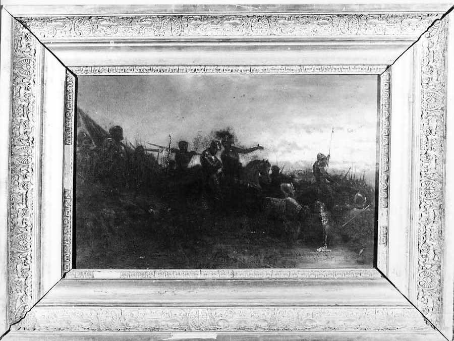 scena di battaglia (dipinto) di Della Monica Gennaro (seconda metà sec. XIX)