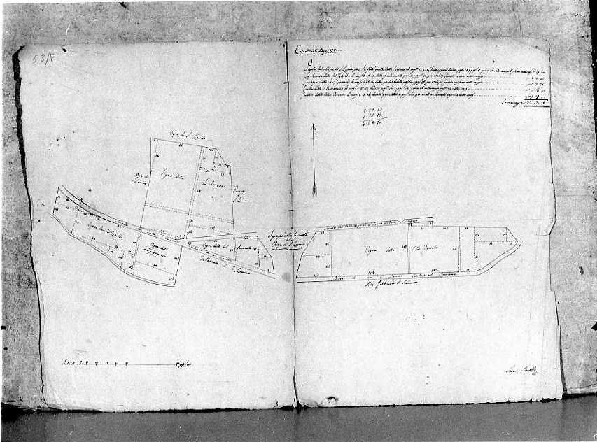 planimetria (disegno) di Rinaldi Saverio (sec. XIX)