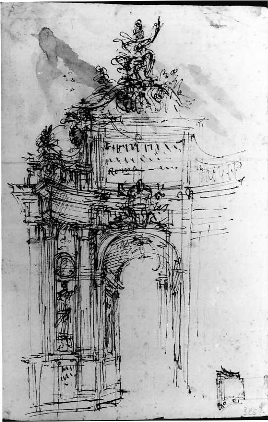 architettura (disegno) di Vanvitelli Luigi (prima metà sec. XVIII)