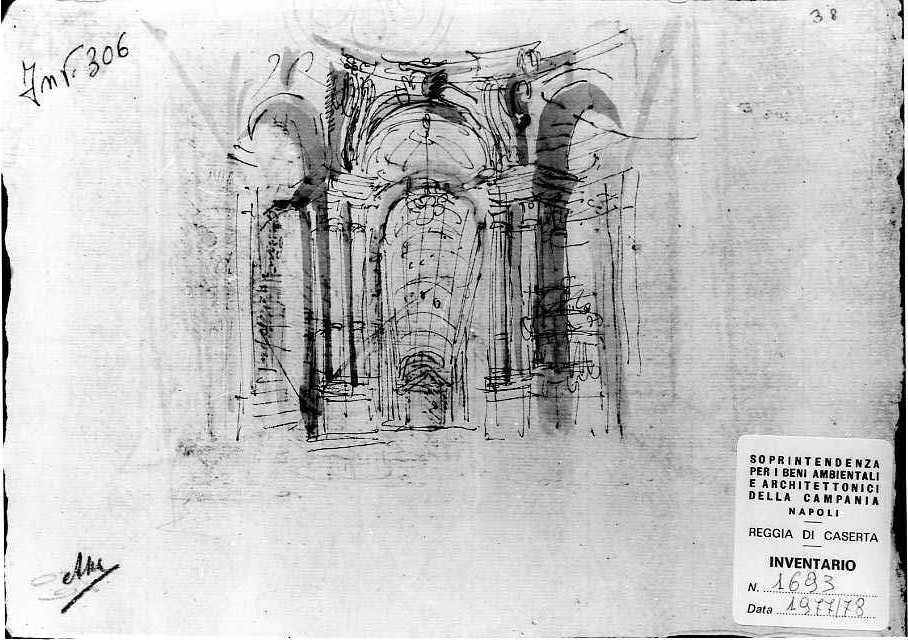 scenografia (disegno) di Vanvitelli Luigi (prima metà sec. XVIII)
