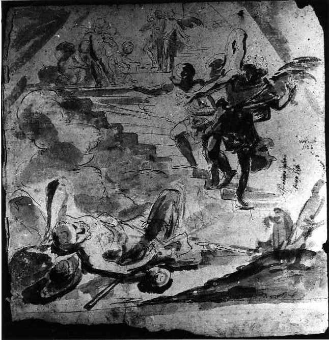 La visione di Giacobbe (disegno) di Diano Giacinto detto Pozzolano (seconda metà sec. XVII)