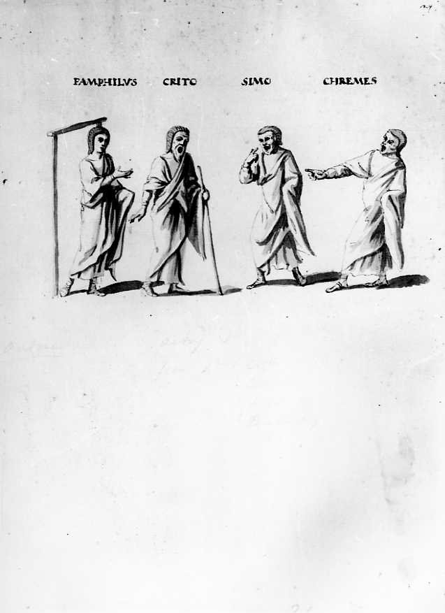 Il Terenzio Vaticano (disegno, serie) di Vanvitelli Luigi (prima metà sec. XVIII)