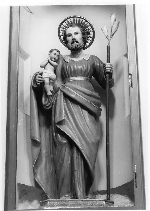 San Giuseppe e Gesù Bambino (statua) - bottega campana (sec. XX)