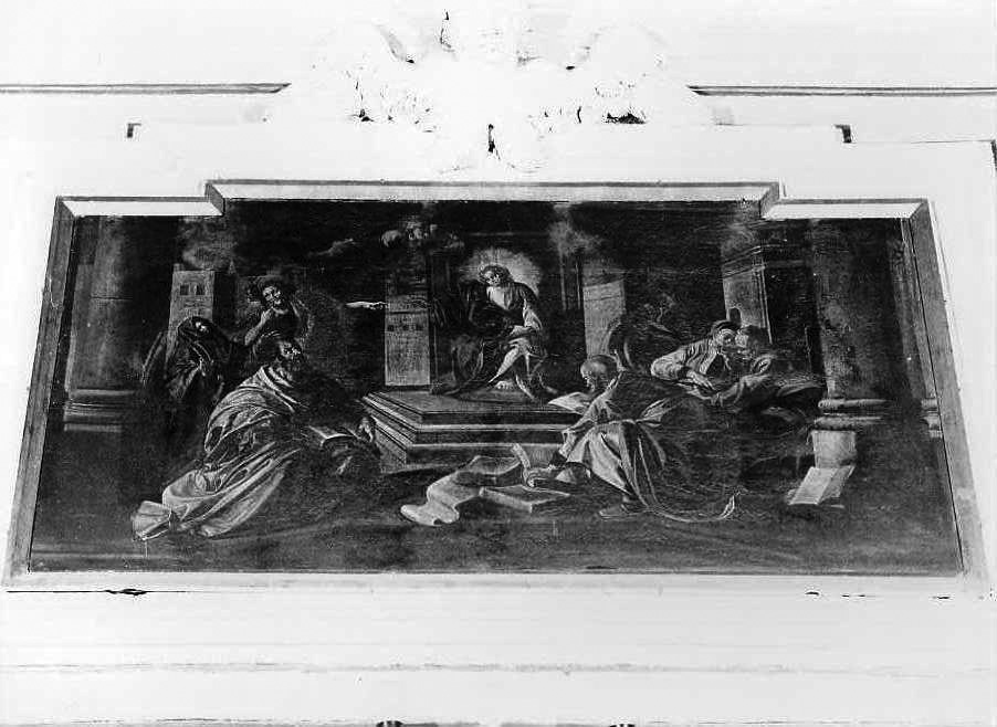 disputa di Gesù con i dottori nel tempio (dipinto) di Solimena Francesco detto Abate Ciccio (cerchia) (metà sec. XVIII)