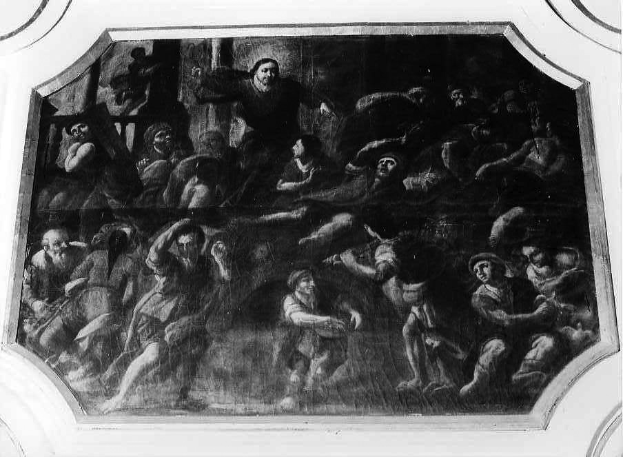 Cristo caccia i mercanti dal tempio (dipinto) di Solimena Francesco detto Abate Ciccio (cerchia) (metà sec. XVIII)