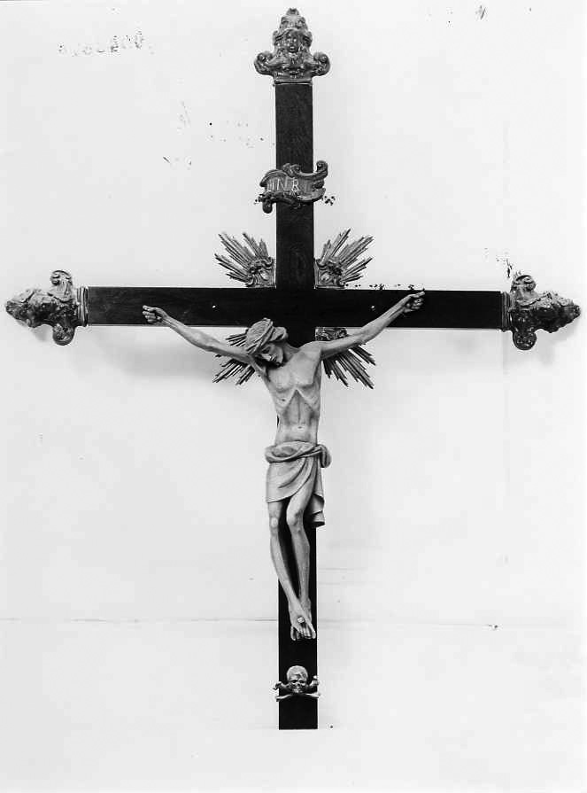 Cristo crocifisso (crocifisso) di Giordano Biagio (attribuito) (sec. XVIII)