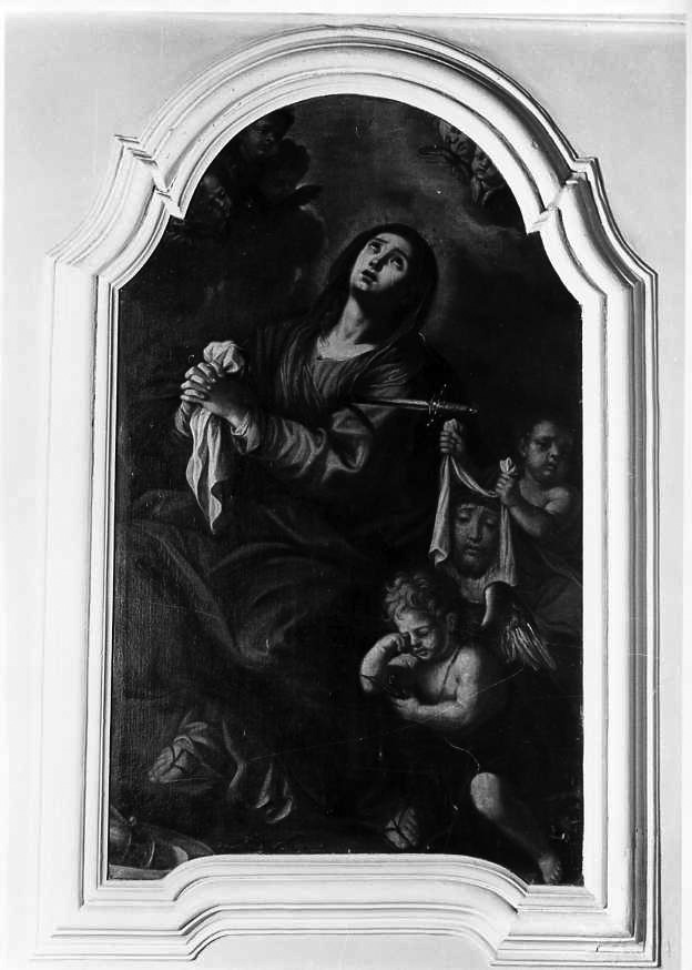 Madonna Addolorata (dipinto) di Farina Alessandro (cerchia) (metà sec. XVIII)