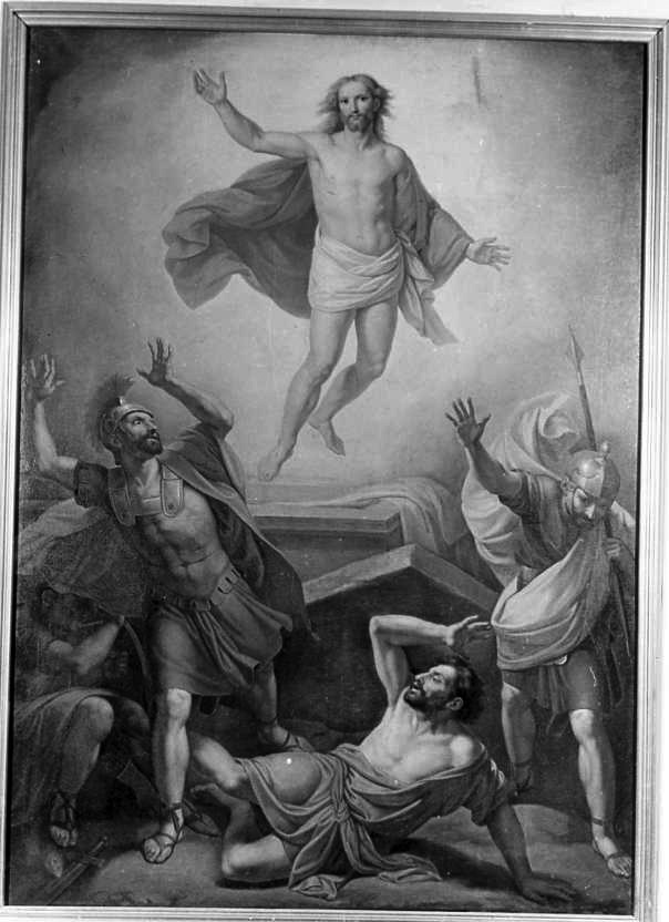 resurrezione di Cristo (dipinto) di Postiglione Raffaele (attribuito) (seconda metà sec. XIX)