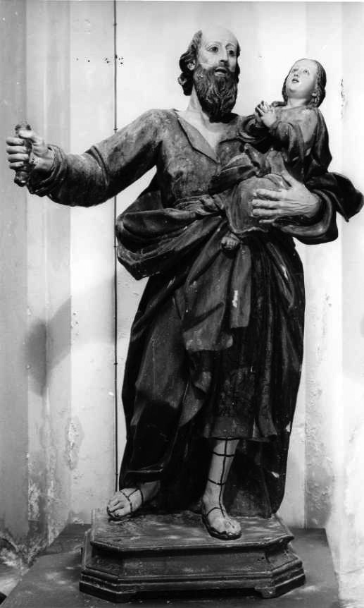 San Giuseppe e Gesù Bambino (scultura) - bottega campana (fine sec. XVIII)