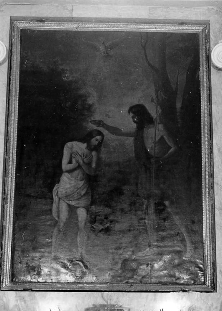 battesimo di Cristo (dipinto) di Di Borbone Sebastiano (sec. XIX)